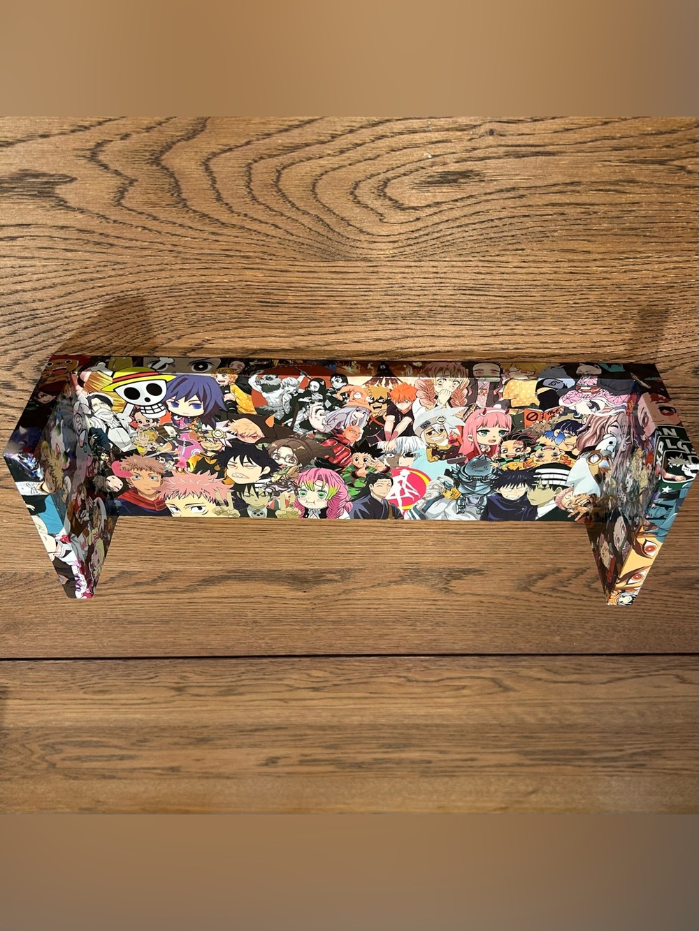 Handmade Anime Collage Shelf 13.75 in Floating Wall Shelf Decor Display